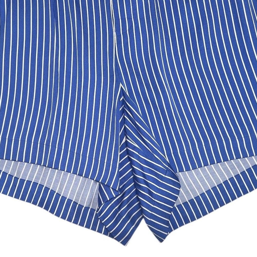 J. Crew Blue and White Striped Pajama Shorts - Picture 3 of 7